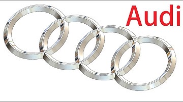 Solid works- Tutorial - How to make Audi logo