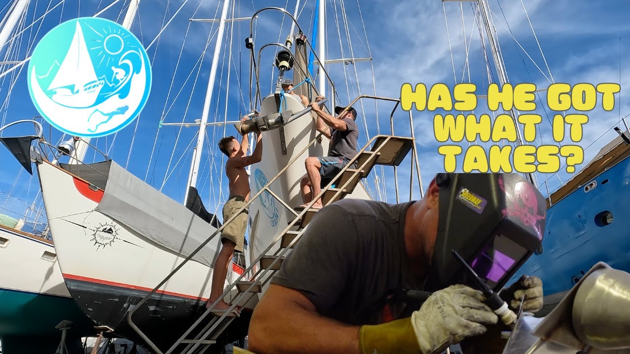 Learning to weld To Fix our SAIL Boat Home Ep 399