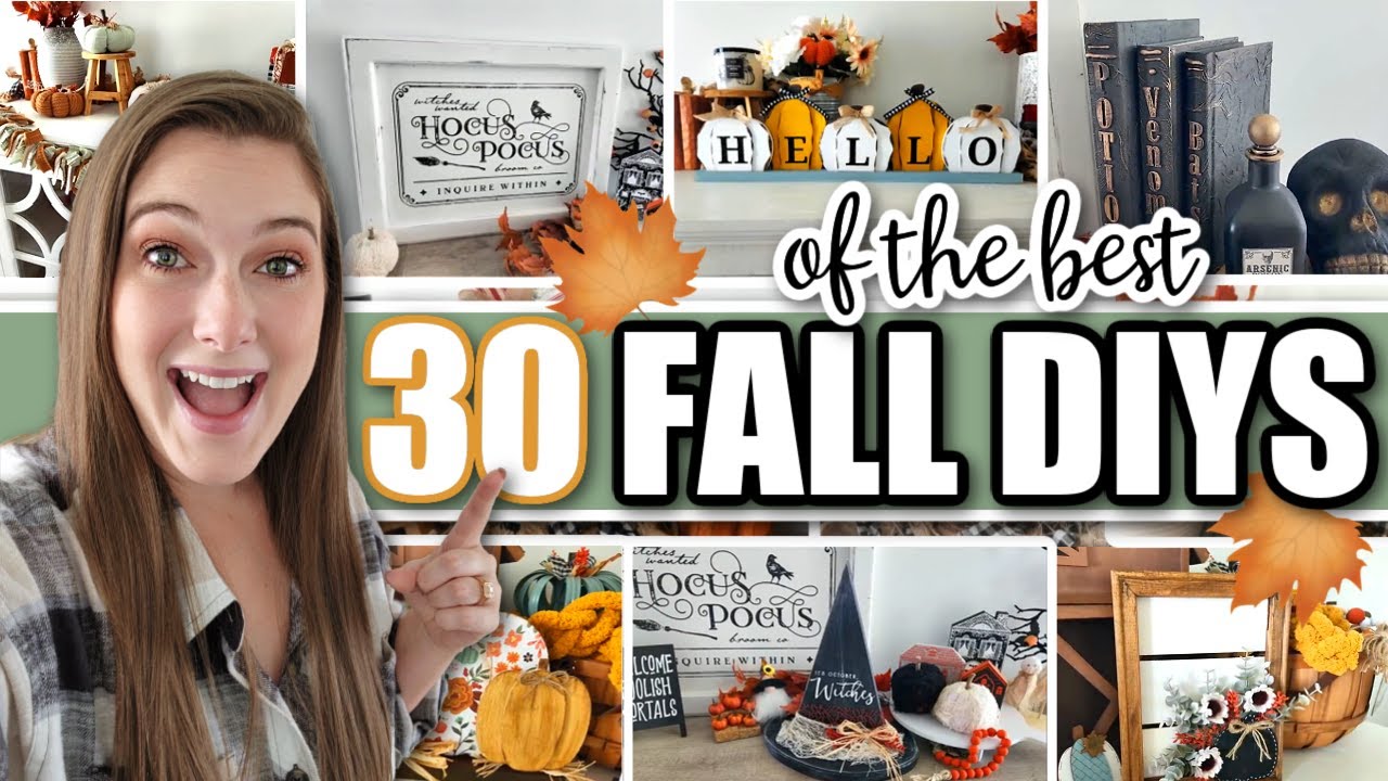 30 Easy Fall Crafts You'll Actually Want To Make This Year - YouTube