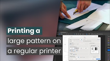 How to print a large PDF pattern on a regular printer - Leather Craft Tutorial