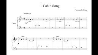 Florence Price - Cabin Song, n. 1 from Three Sketches for Little Pianists