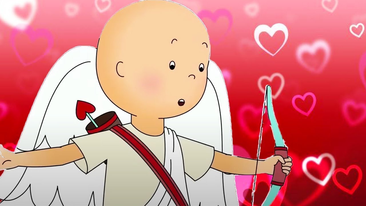 Cupid Caillou on Valentine's Day | Caillou | Cartoons for Kids ...
