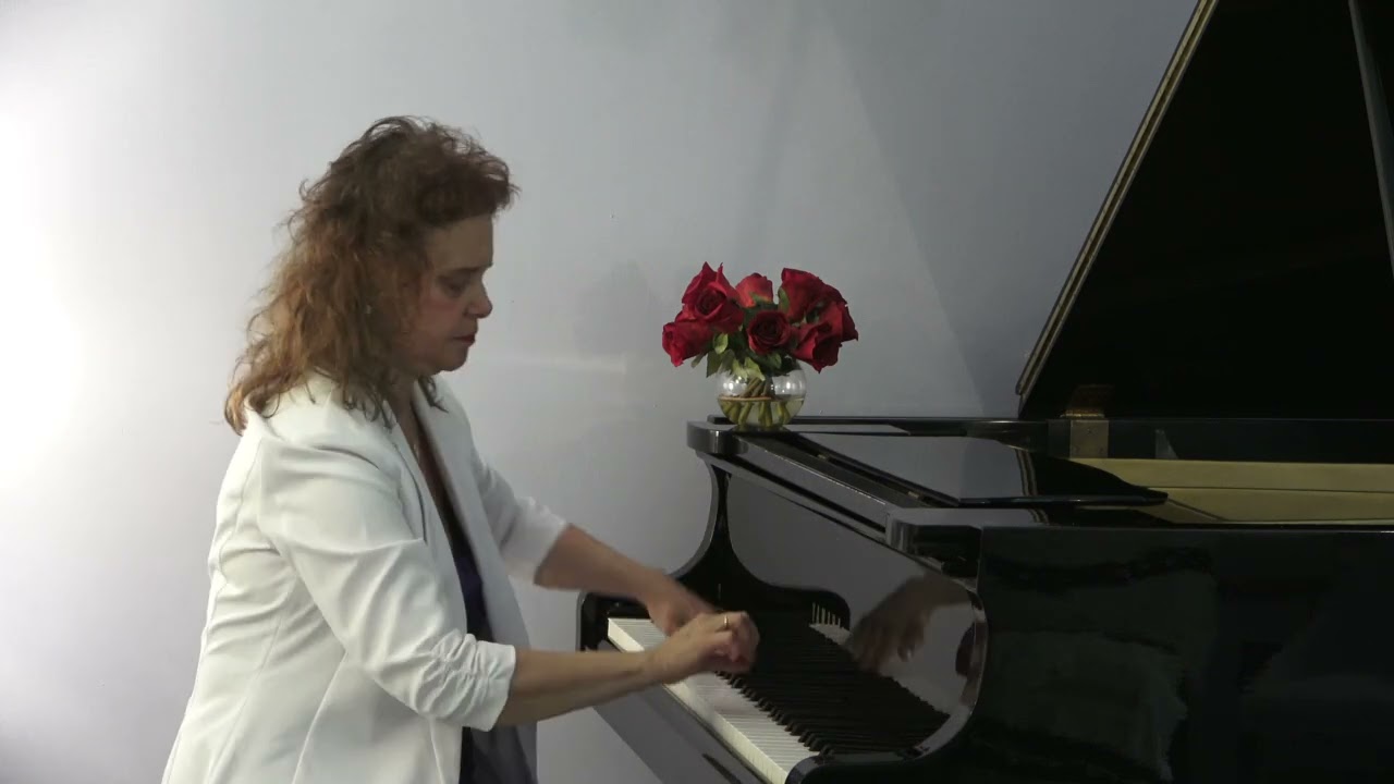 Pianist Alla Nikitskaya performs C. Debussy. Etude No. 6 in C Flat Major, from 12 Etudes