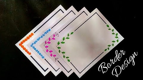 4 Border Designs/Border Designs for Project/Project File Decoration/Border Design for School Project