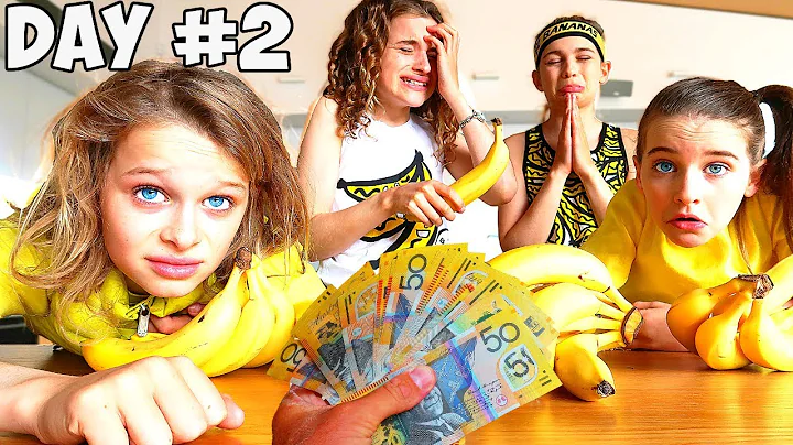 LAST TO STOP EATING BANANAS Challenge *family melt...