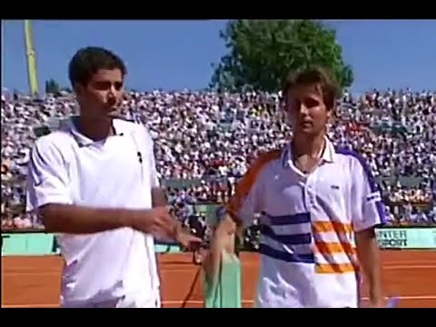 Pete Sampras vs Fabrice Santoro 1997 RG R1 Highlights