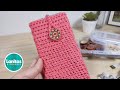 FUNDA para Celular TEJIDA a crochet Paso a paso | Lanitas y Colores