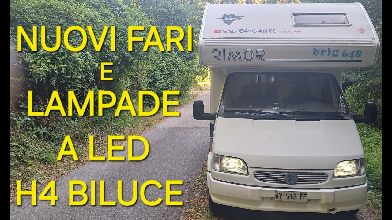 Sostituzione fari e lampade a LED #ford #transit #mk5