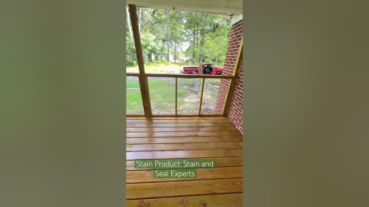 Oil Deck Staining Before and After deck deckstaining oilstain 