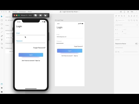 Login Screen in Swift 5 | Auto Layout | Adobe XD | Swift Constraints