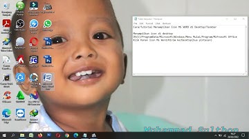 Tutorial Menampilkan Icon Ms Word di Desktop dan Taskbar.