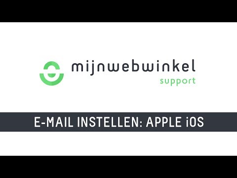 Mijnwebwinkel SUPPORT - E-mail instellen op iOS