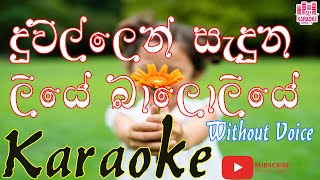 Duwillen Saduna Liye | දූවිල්ලෙන් හැදුණ ලියේ | Pradeepa Darmadasa | Karaoke | Without voice