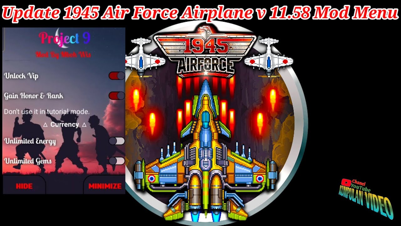 Update...1945 Air Force Airplane v 11.58 Apk Mod Menu YouTube