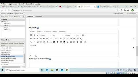 Preguntas de  elección y selección múltiple en Exelearning