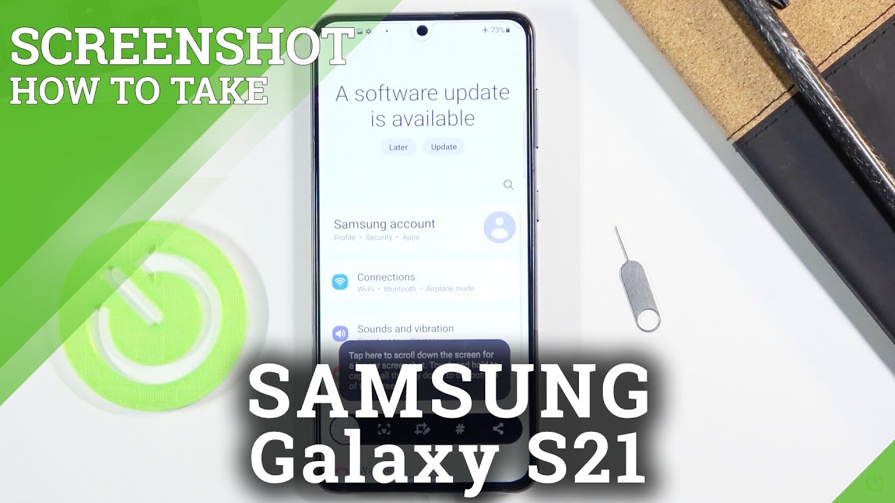 SCREENSHOT SAMSUNG Galaxy S21 | How to Take Screenshot - YouTube