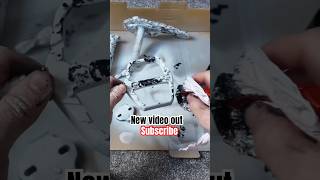 Spraying bike components #bike #spraypaint #customization #painting #diy