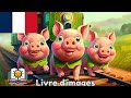 🚂 Les Aventures des Trois Petits Cochons en Train | Histoire Pour Enfants - tinyschool