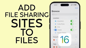 How to Add Google Drive Dropbox One Drive to Files Apps on iOS 16 2022