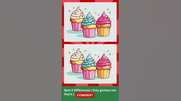 Spot 3 Differences🔍 |Only Genius can find it #findthedifference|Fun Puzzle