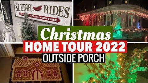 Tailored Canvases Canvas Review + Christmas Home Tour 2022 - Part 2 | Outdoor Porch