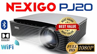 Ух ты! ЖК-проектор Nexigo PJ20 1080p - кристально чистый звук Dolby