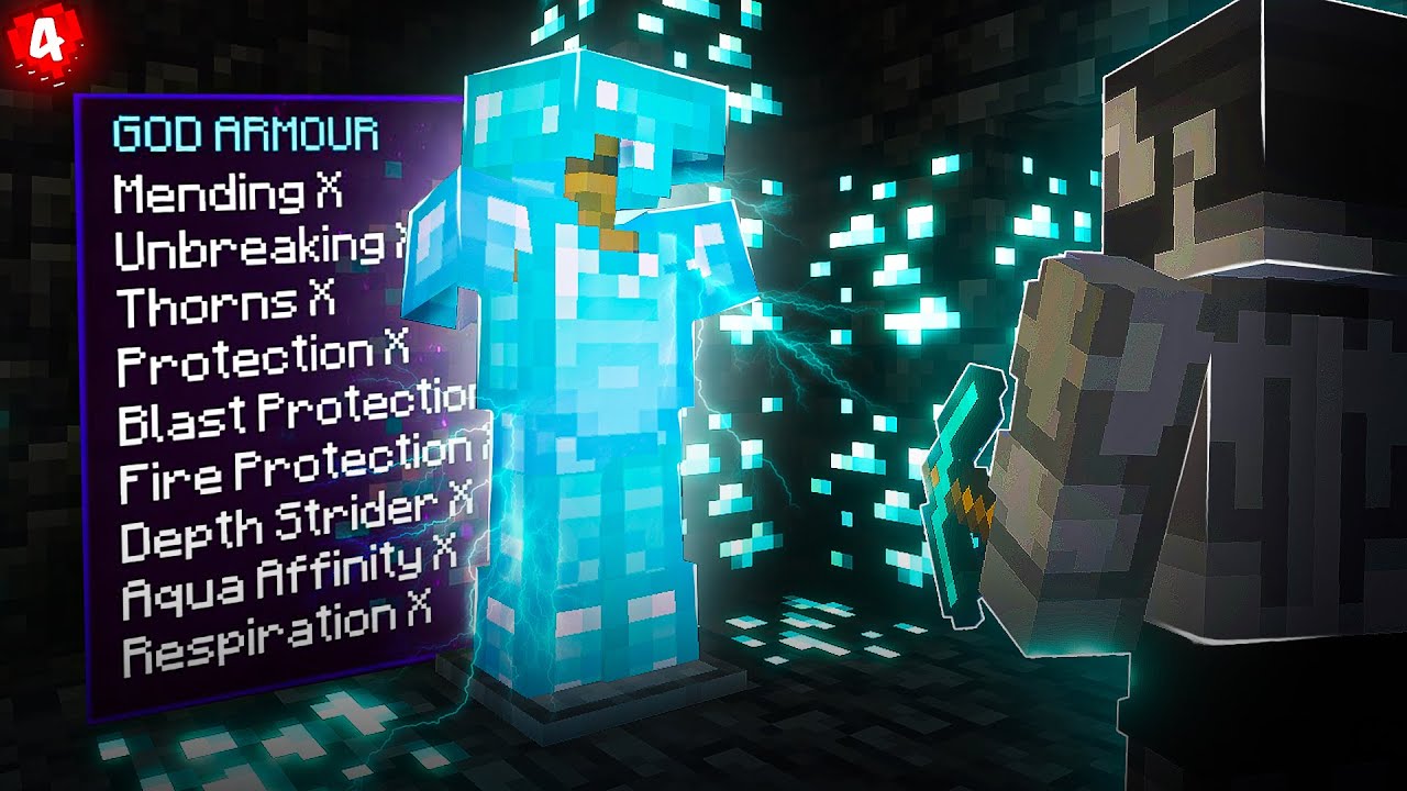I CREATED THE MOST POWERFULL DIAMOND ARMOUR IN MINECRAFT HARDCORE ...