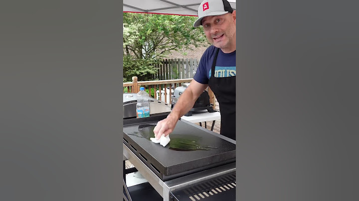How to season a new flat top griddle #grill #how #howto #shorts30