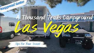 Las Vegas RV Thousand Trails Campground Open To The Public Review