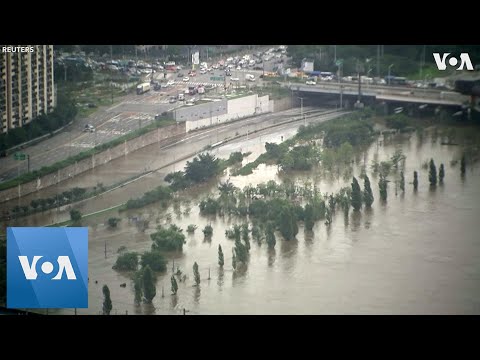 Heavy Rains Cause Flooding in South Korea