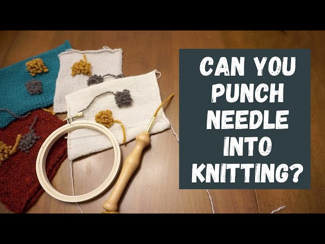 HOW does the ADJUSTABLE PUNCH NEEDLE work. How do the loops actually stay  in? Punch needle explained 