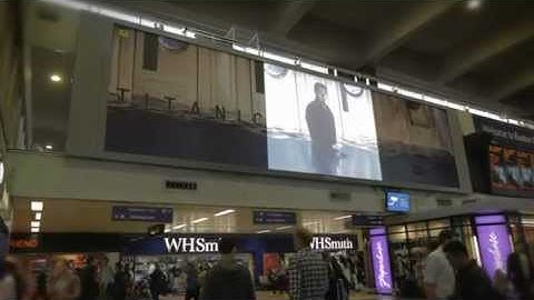 JCDecaux UK: Media first with Titanic projection at Euston