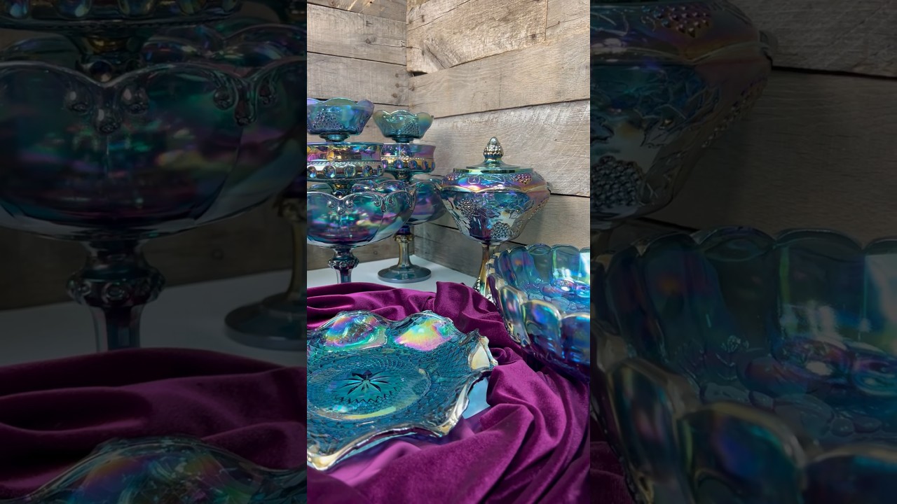 Vintage Carnival Glass 💜💜💙💙💗💗 