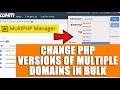How to change PHP version of multiple domains in bulk via WHM root?