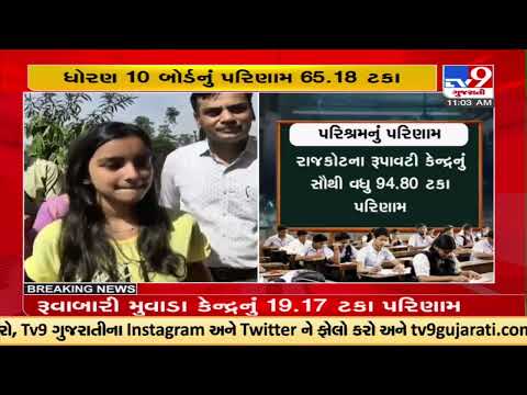 Students, parents celebrate after announcement of class 10 result, Ahmedabad | TV9News