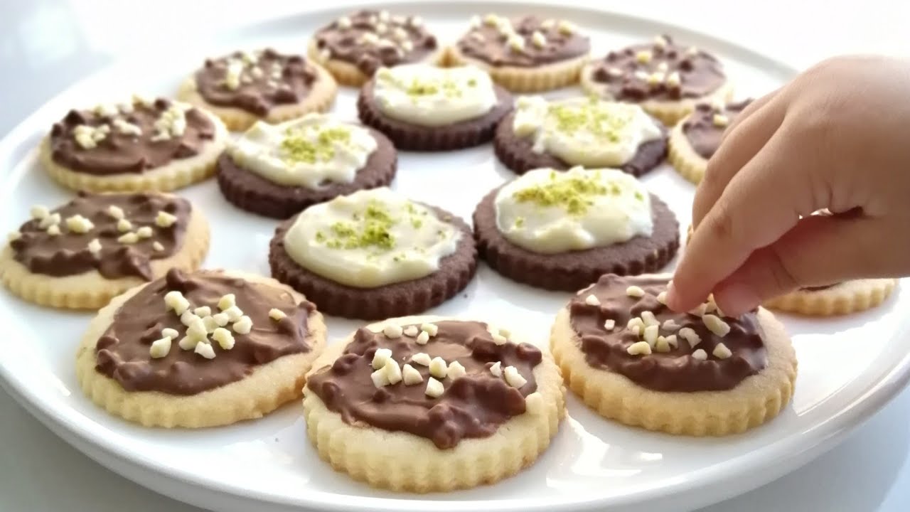 ÇİKOLATALI İKİ RENK KURABİYE 🍫🍥 nefisyemektarifleri kurabiyetarifleri