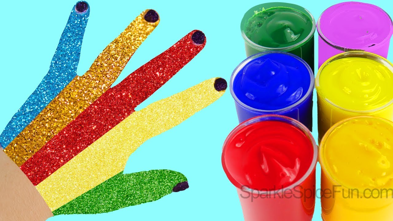 Learn Colors with Body Paint Finger Family Nursery Rhymes in Learning