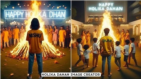 Trending Holika Dahan Ai Photo Editing Video |Holika Dahan Name Video Editing|Bing AI Image Tutorial