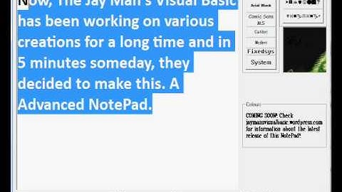 (VB6) My Semi-Advanced NotePad | Jay Mans Visual Basic
