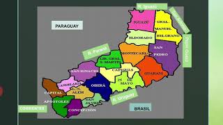 La provincia de Misiones sus limites y departamentos