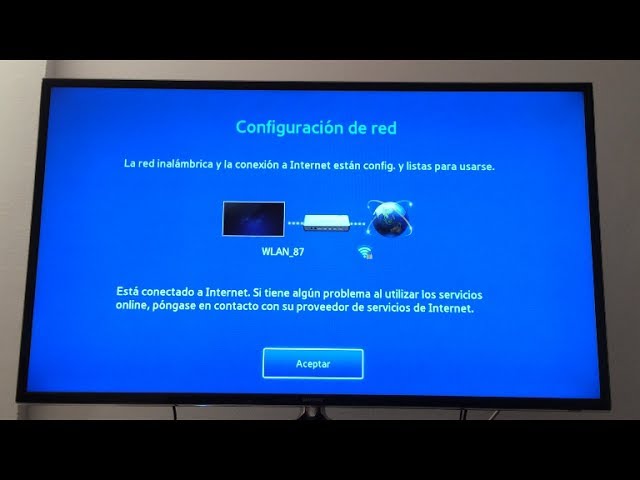 Conectar Smart TV Samsung a Internet por wifi. [Connect Samsung Smart TV to  Internet wifi] 