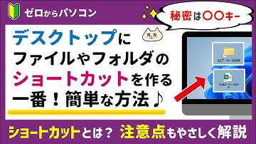 【イチオシ！】ファイルがすぐ開ける「ショートカット」の一番簡単な作り方