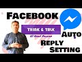 Facebook messenger auto reply || How to setup an Auto Responded for Facebook Page Messenger