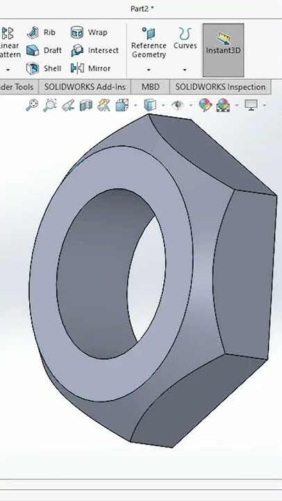 nut-bolt-design-in-solidworks-shorts-youtubeshorts-youtube