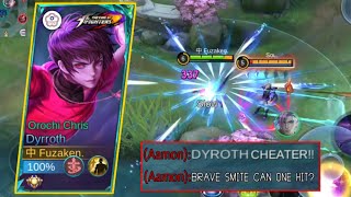 DYRROTH NEW ONESHOT?!! DYROTH BRAVE SMITE NEW META 😲🔥!! GOODBYE LETHAL IGNITION?! | MLBB