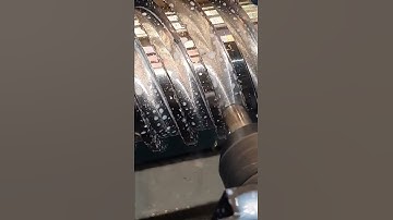 C-axis Milling in the lathe. #shorts