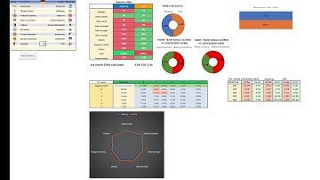Football pre match analysis in excel