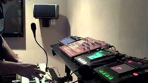 Sonic State of Flux  - "Fall Down " using Korg monotron, Kaoss Pad, Kaossiator Pro