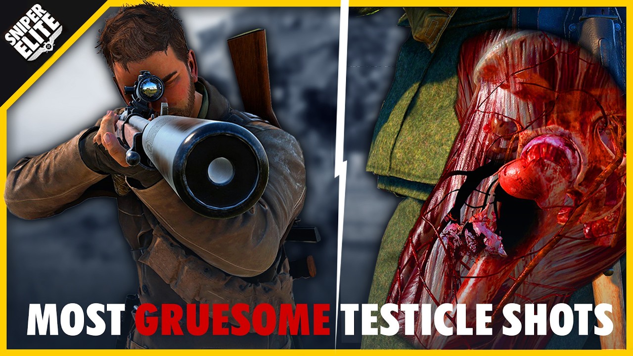 11 Painfully Perfect Nut Shots in Sniper Elite…