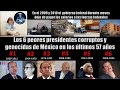 Los 6 presidentes de México en los últimos 57 años mas corruptos y genocidas